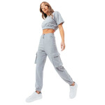 Justhype Sweat Crop T-shirt-Cargo Joggers W LABON004 10