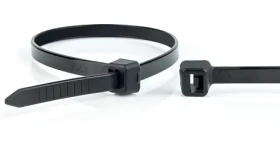 WKK Sťahovacie pásky 530x7,6 mm čierne / Sťahovacie pásky / 100 ks / rozpojiteľné / UV odolné (110297071)