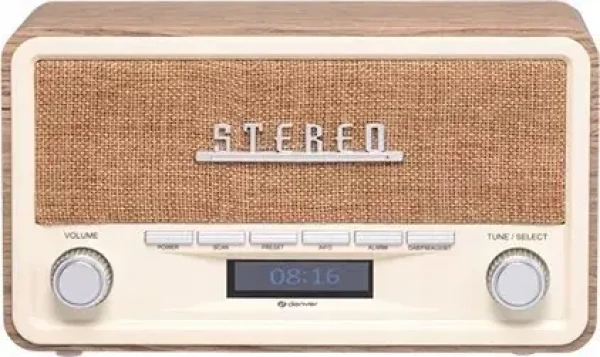 Denver DAB-18 svetlé drevo / Retro rádio / DAB tuner (DAB-18LW)