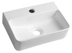 SAPHO - GERDA keramické umývadlo, 36x25cm, biela AR362