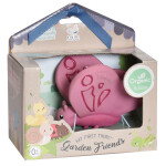 Tikiri Garden Friends - hrkálka a hryzátko z prírodnej gumy - Motýľ