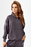 Rough Radical Mikina kapucňou Pery Hoodie Dark Grey