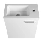 AQUALINE - ZOJA skrinka s umývadlom 40x22 cm, biela 51049A-01