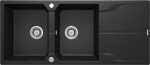DEANTE DEANTE - Andante grafit metalic - Granitový drez, 2 - bowl s odkvapkávačom ZQN_G213