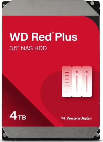 WD Red PLUS (EFPX) 4TB / HDD / 3.5" SATA III / 5 400 rpm / 256MB cache / pre NAS