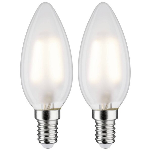 Paulmann 28636 LED En.trieda 2021 G (A - G) E14 3 W teplá biela (Ø x v) 35 mm x 98 mm 2 ks; 28636