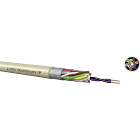 Riadiaci kábel Kabeltronik 8.212008E8 8.212008E8 2-LifYCY TP, 6 x 2 x 0.08 mm², kremencová sivá, metrový tovar; 8.212008E8