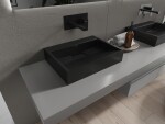 MEXEN - Ava umývadlo na dosku liaty mramor B/O 50 x 38, čierna 23015070