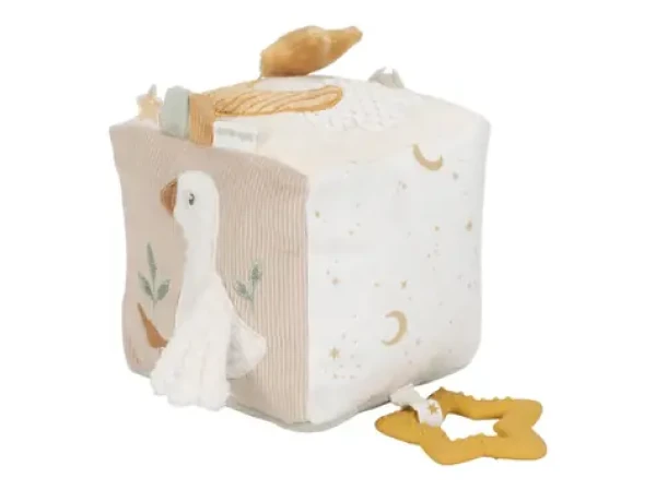 Little Dutch Kocka textilná s aktivitami Newborn Naturals / od 0 mesiacov (8409LD)