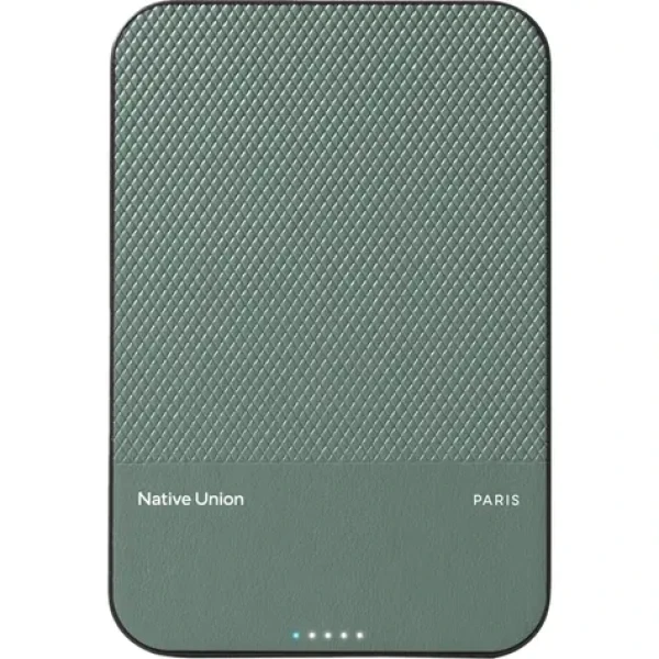 Native Union (Re) Classic Magnetic Power Bank Qi2 5000mAh zelená / Powerbanka / USB-C / Qi2 / MagSafe (PB-5KMS-GRN-Q2)