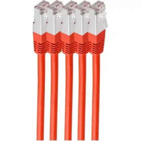Shiverpeaks Cat6 S/FTP červená / Patch kábel / 0,5 m / RJ-45 / LSZH (BS75711-H0.5R-SET5)