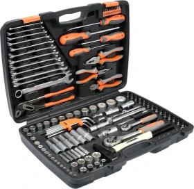 STHOR Sada náradia 1/2", 1/4" / Sada náradia / 122 ks / CrV oceľ / Kufrík (TO-58690)