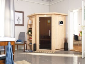 Domáca finská sauna (75604) Karibu Larin, rozmery š. 151 × h. 151 × v. 198 cm