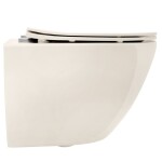REA - Závesná WC misa Carlo Mini Rimless Ecru REA-C5500