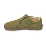 Chlapčenské barefoot papuče KIRBY KHAKI, Protetika, zelená - 24