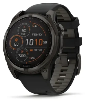 Garmin Fenix 8 47mm Solar titánová / Chytré hodinky / GPS / 1.3" displej / mapy / BT / WiFi / vodeodolné (010-02906-11)