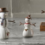 KÄHLER Vánoční dekorace Hammershøi Christmas Snowgirl 8 cm