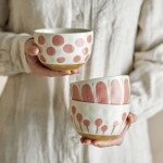 Bloomingville Keramická miska Linora Rose 580 ml B