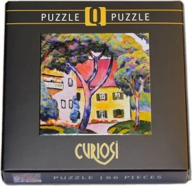CURIOSI Štvorcové puzzle Q Art: Staudacherov dom v Tegernsee