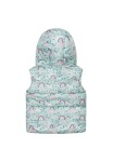 Dievčenská nylonová vesta Puffa s podšívkou z mikroflísu, Minoti, 12GILET 18, modrá - 80/86 | 12-18m