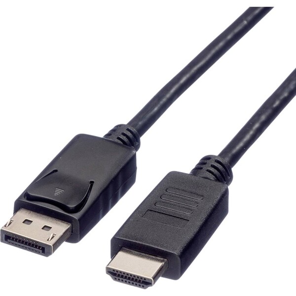 Roline DisplayPort prepojovací kábel Konektor DisplayPort, Zástrčka HDMI-A 1.50 m čierna 11.04.5779 tienený Kábel DisplayPort; 11.04.5779