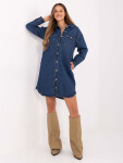 Dámske džínsové šaty D80026BI30469M314 Dark Blue - FPrice XL jeans-modrá