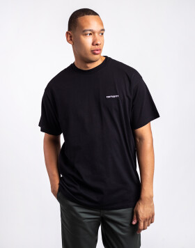 Carhartt WIP S/S Script Embroidery T-Shirt Black / White XXL