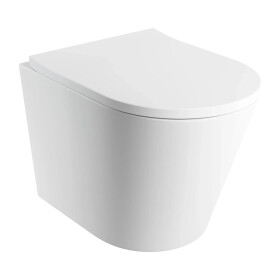 OMNIRES - TAMPA závesné WC so sedadlom pomaly sklápacím, 52 x 36 cm, biela mat TAMPAMWBM