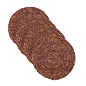 House Doctor Prestieranie z kukuričného šúpolia Circle Rose Taupe – sada 4 ks