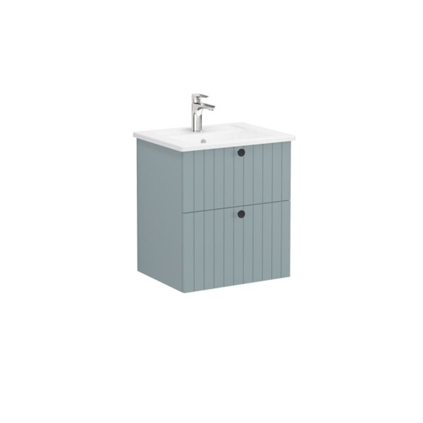 Kúpeľňová skrinka s umývadlom VitrA Root 60x67x46 cm zelená mat ROOTG60GINTS ROOTG60GINTS