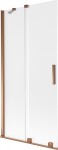 MEXEN/S - Velar dvojkrídlová posuvná vaňová zástena 90 x 150, dekor, ružové zlato 896-090-000-31-60