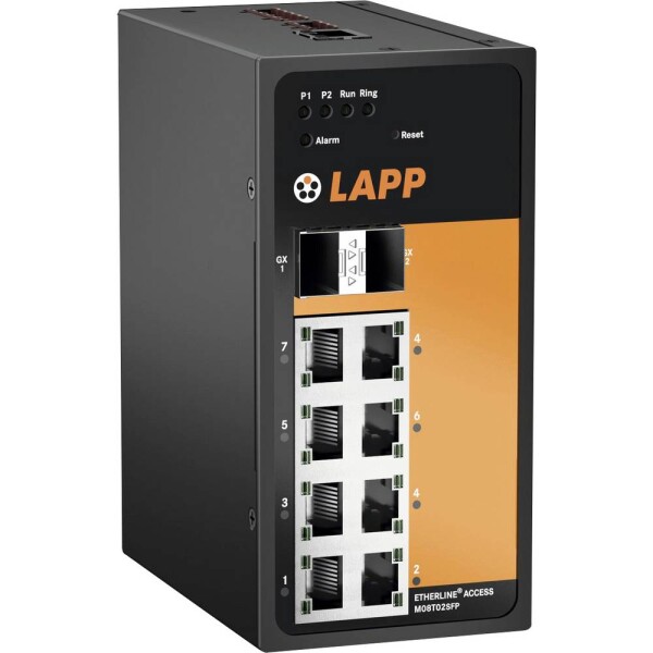 LAPP ETHERLINE® ACCESS M08T02SFP priemyselný ethernetový switch; 21700136