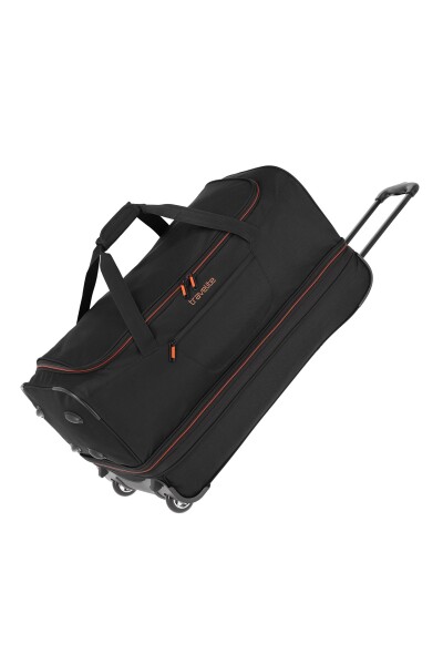 Cestovná taška na kolieskach Travelite Basics Wheeled duffle L Black/orange
