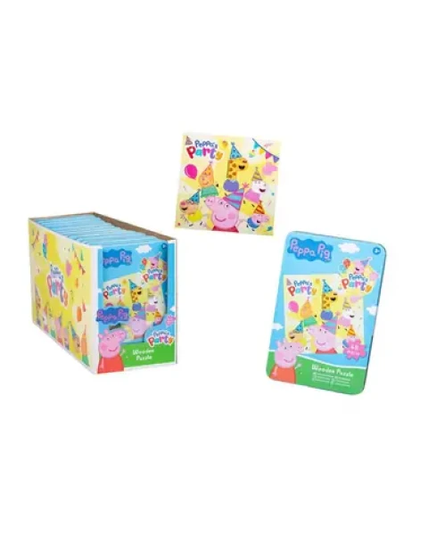PEPPA PIG - Puzzle v plechovke 48 dielikov
