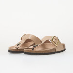 Tenisky Birkenstock Gizeh Big Buckle Natural Leather Patent Women High-Shine New Beige EUR 37