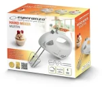 Esperanza EKM007WE Muffin ručný mixér šedo-biela / 150 W / 7 rýchlostných stupňov (EKM007WE)