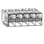 Molex zásuvkové puzdro na dosku 760475001 1 ks Tray; 760475001