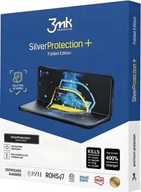 3mk SilverProtection+ Motorola Razr 40 Ultra / Ochranná fólia / Folded Edition / Antimikrobiálna / Mokrá inštalácia (3M005753)