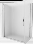 MEXEN/S - Velár sprchovací kút, posuvné dvere 140 x 75, dekor, chróm 871-140-075-31-01