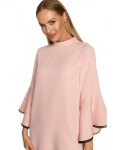 Dámske šaty M698 Powder pink - MOE M pudrovo-růžová