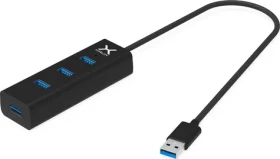 KRUX USB hub čierna / USB rozbočovač / 4X USB-A 3.0 (KRX0050)