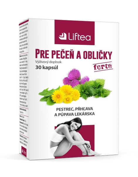 LIFTEA Pre pečeň a obličky 30 kapsúl