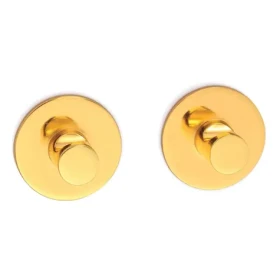 Spirella ELSIE háčiky na uteráky 2 ks lesklý pozlátený zinok / priemer 50 x 28 mm (7610583225665)