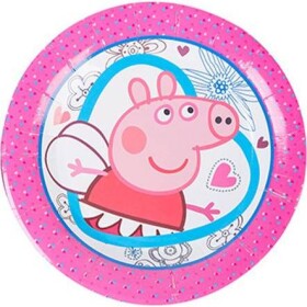Párty papierové taniere 22 cm 10 ks Prasienko Pepa - Cakesicq - Cakesicq