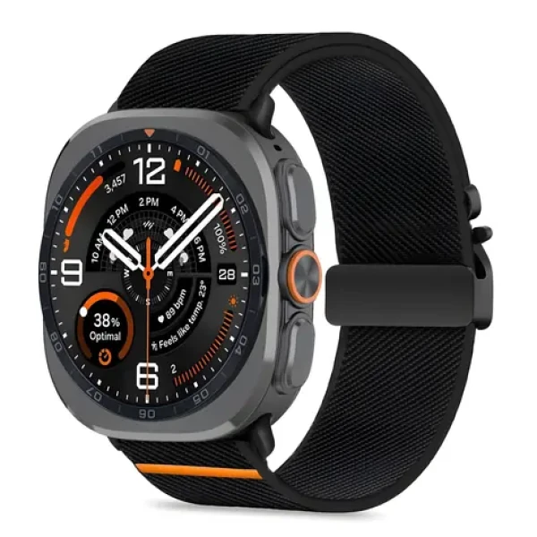 Tech-Protect Nylon Clasp čierna / Remienok pre Samsung Galaxy Watch Ultra / 47 mm / Nylon