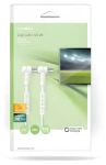 Nedis Koaxiálny anténny kábel biela 10 m / Koaxiálny kábel / IEC / 120 dB / 4X tienenie (CSGB40120WT100)
