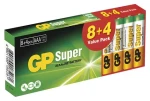 GP Super Alkaline AAA (LR03) 8+4 ks / Alkalická batéria / Mikrotužková (B1310T2)