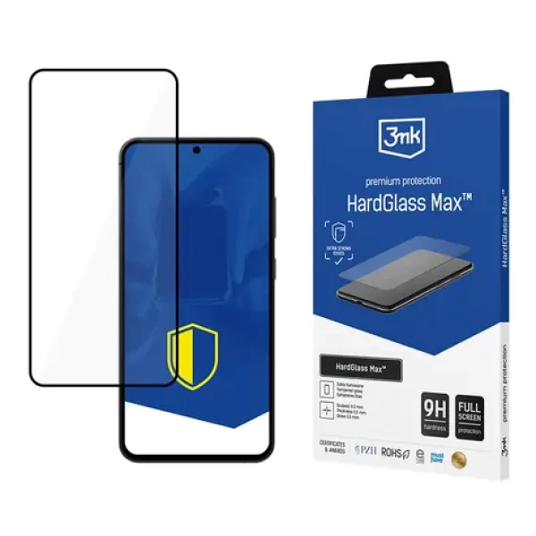 3mk HardGlass Max čierna / Tvrdené sklo / Samsung Galaxy S25+ (5903108756341)