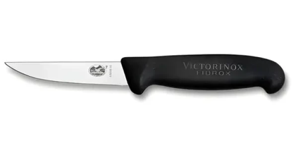 VICTORINOX Fibrox čierny / Nôž na králika / Dĺžka čepele 10 cm / Hladké ostrie (5.5103.10)