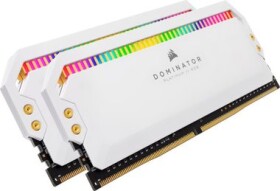 Corsair Dominator Platinum RGB 16GB biela / 2x8GB / DDR4 / 3200MHz / PC4-25600 / CL16-18-18-36 / 1.35V / XMP2.0 (CMT16GX4M2Z3200C16W)